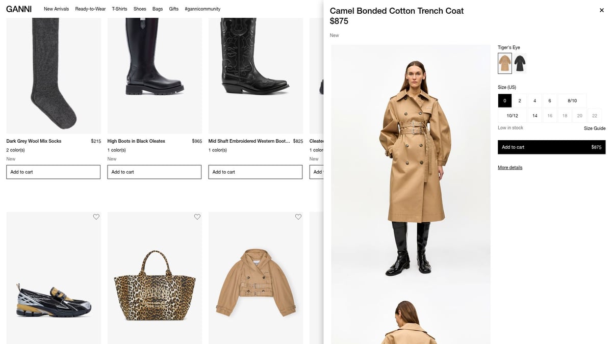 7 Must-Have Ganni Boots Styles to Elevate Your Look in 2025 - Boots in Low Black Oleatex ($690)