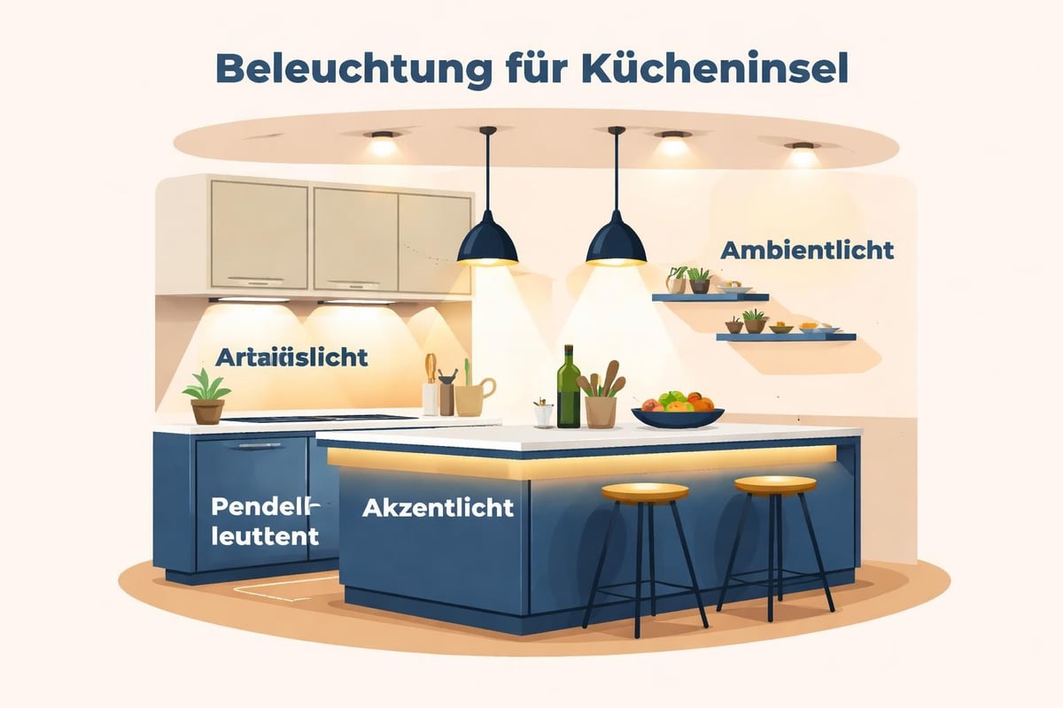 Kitchen island lighting concept