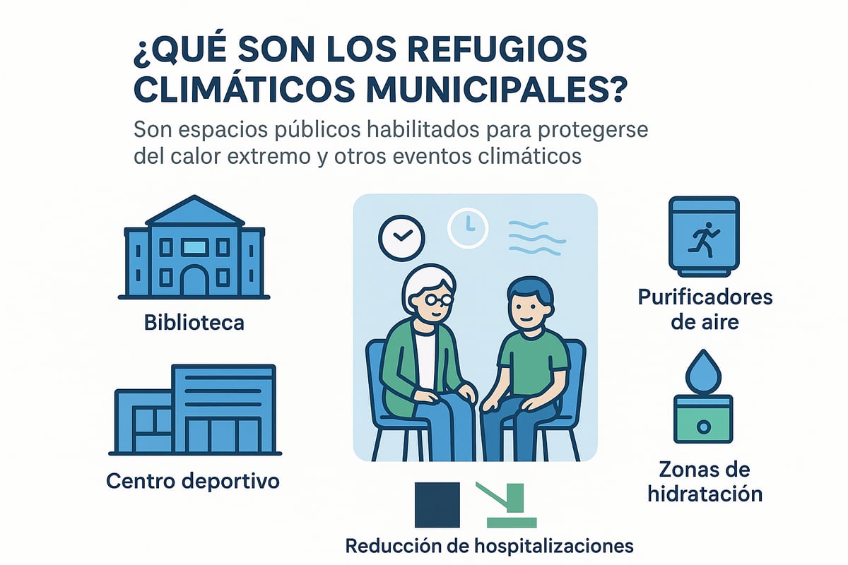 ¿Qué son los refugios climáticos municipales?