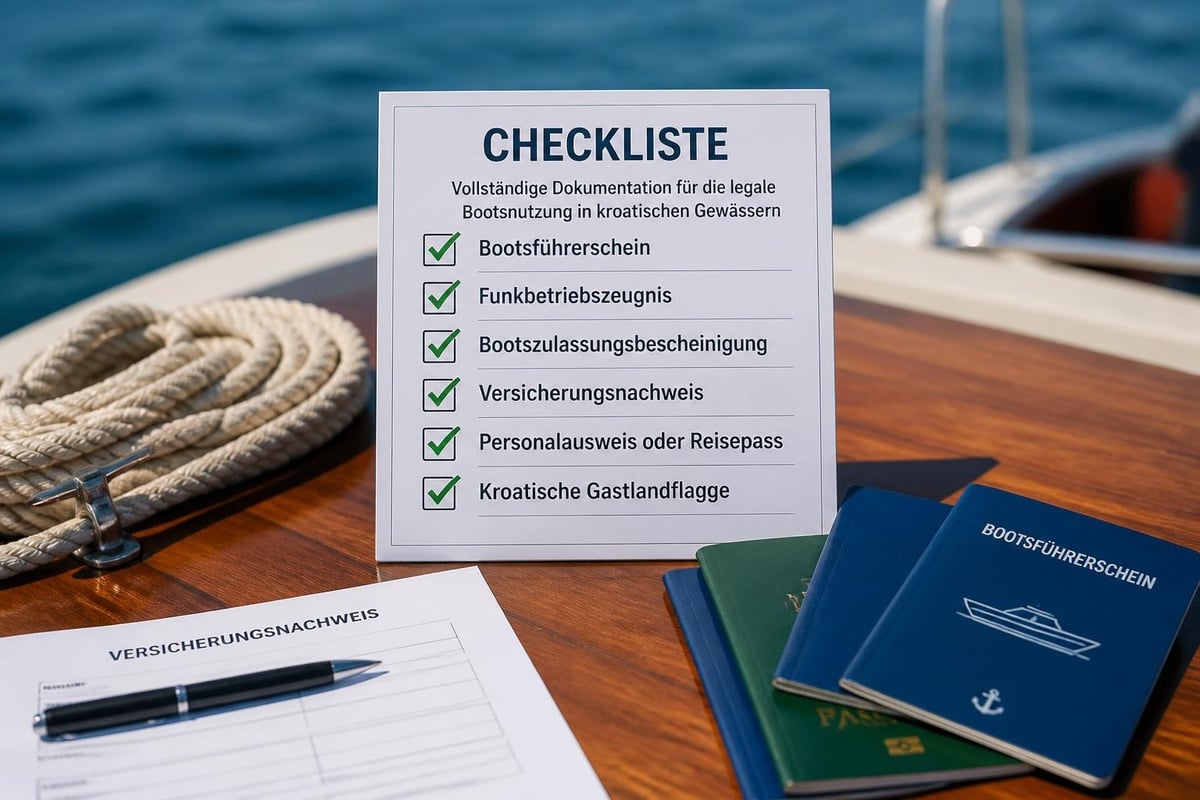 Required boating documents Croatia