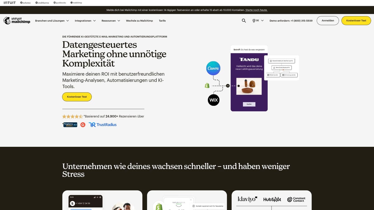 Top 8 Newsletter Tool Empfehlungen 2026 f&uuml;r erfolgreiches Marketing - Mailchimp &ndash; Der Allrounder f&uuml;r Einsteiger und E-Commerce