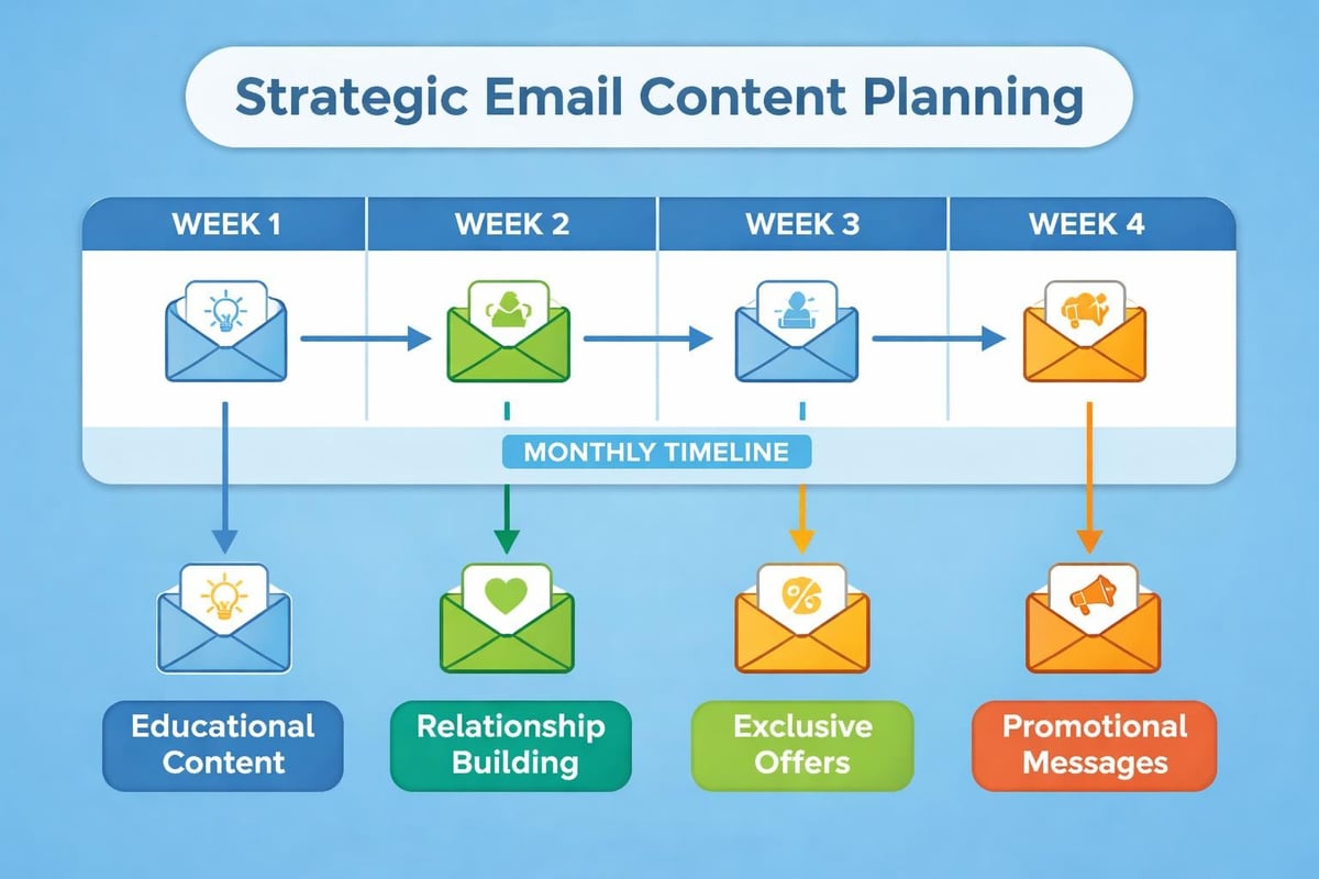 Email content calendar