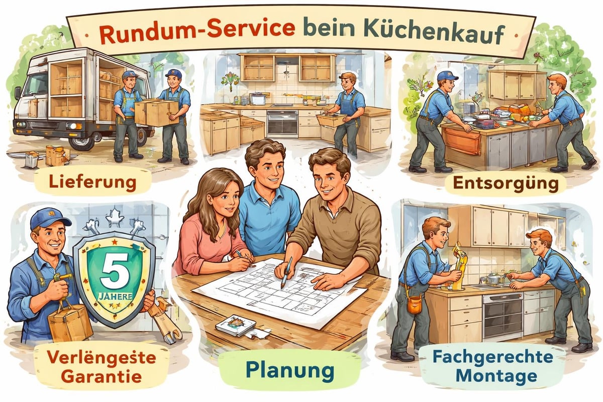 Zusatzleistungen beim Küchenkauf