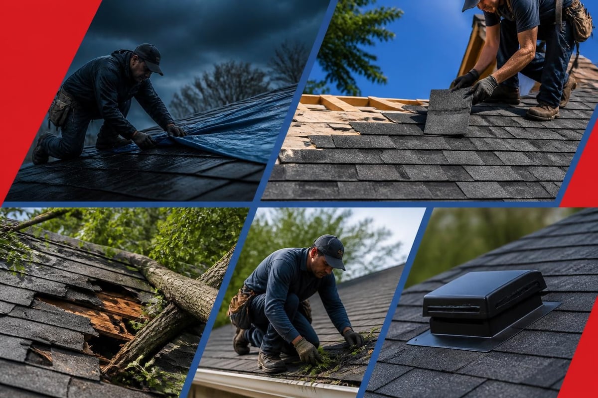 Residential roofing service categories