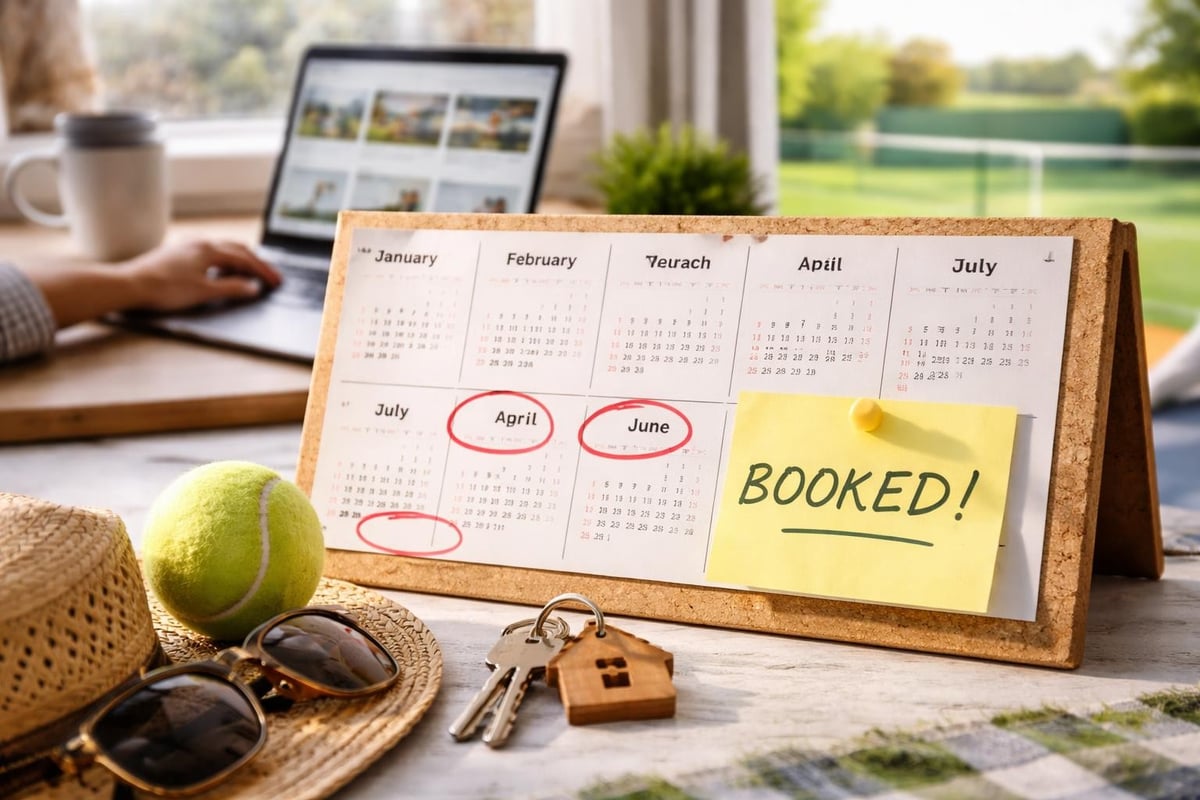 Wimbledon rental booking timeline
