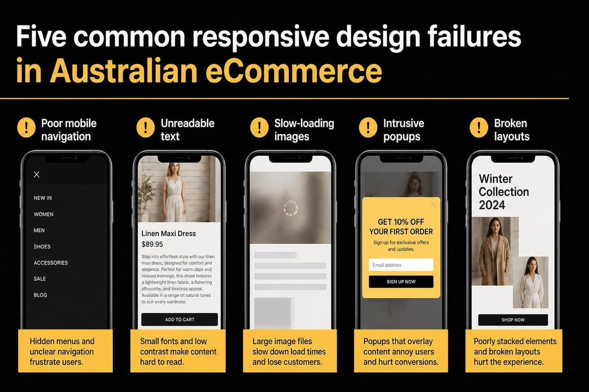 Responsive design mistakes