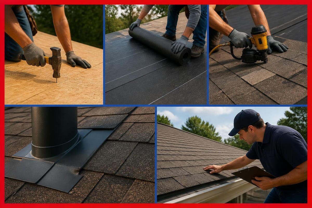 Roofing installation process