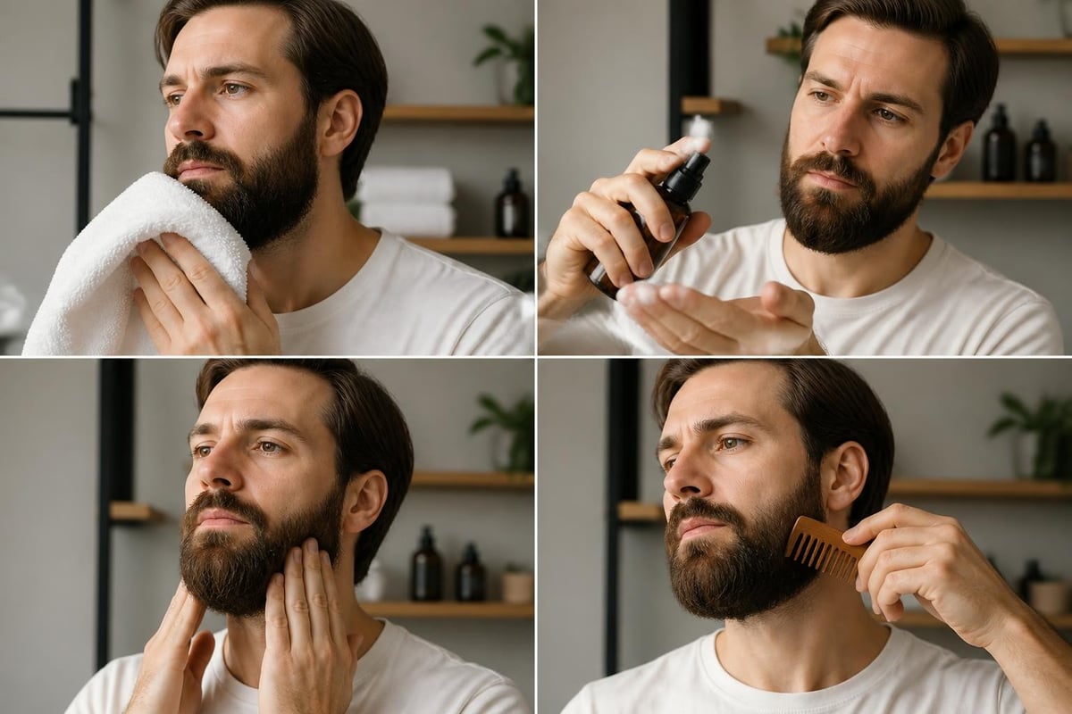Beard care routine
