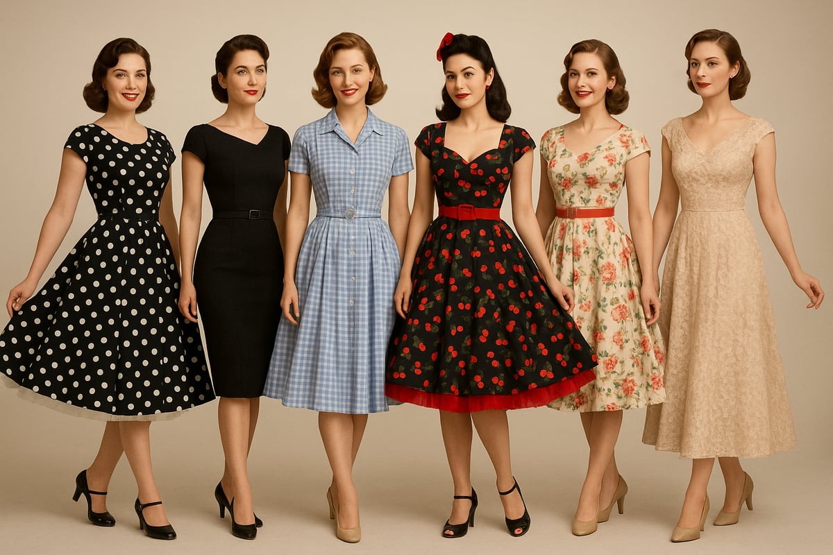 Essential 1950s Dress Silhouettes and Patterns