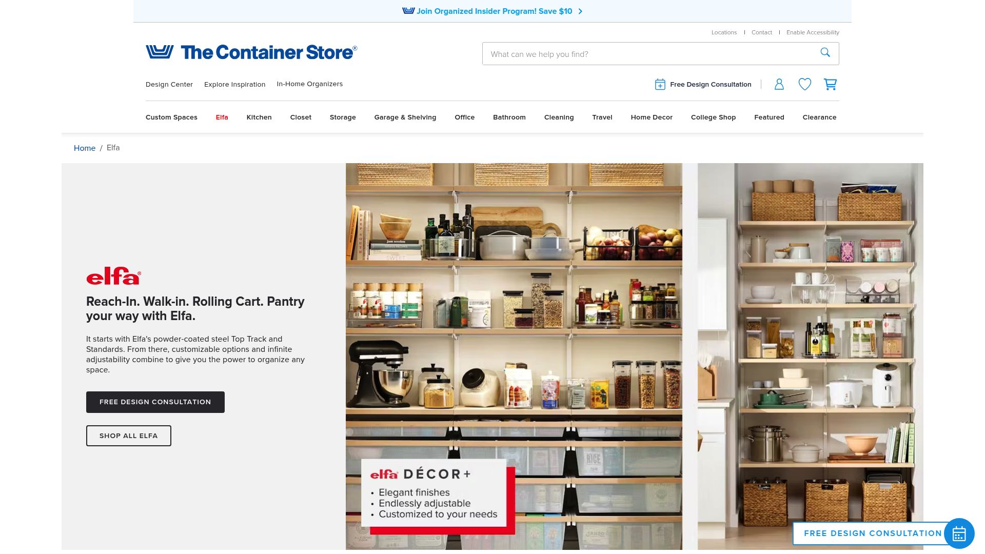 7 Best Home Organization System Ideas for 2025 - The Container Store Elfa Customizable System