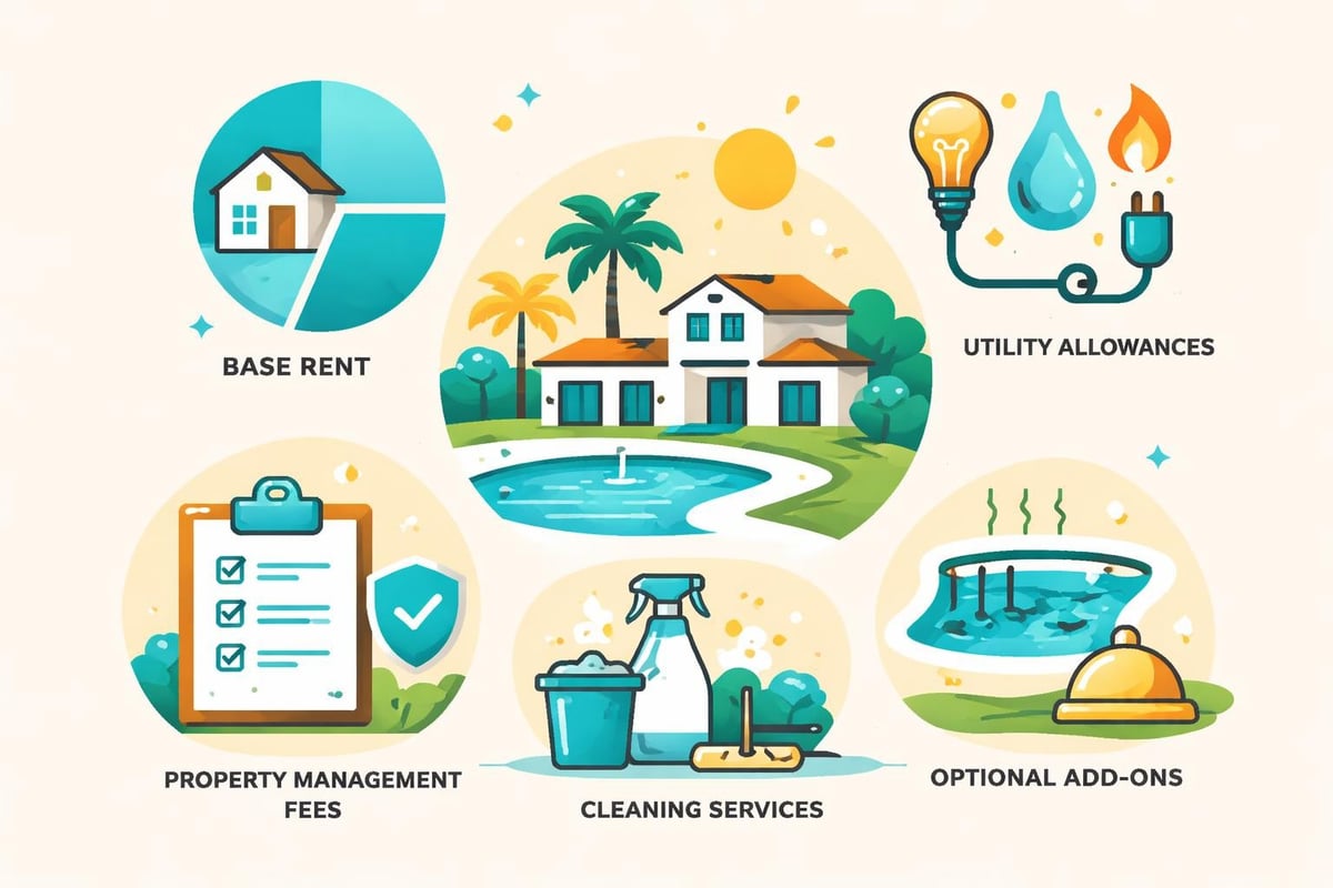 Villa rental pricing components