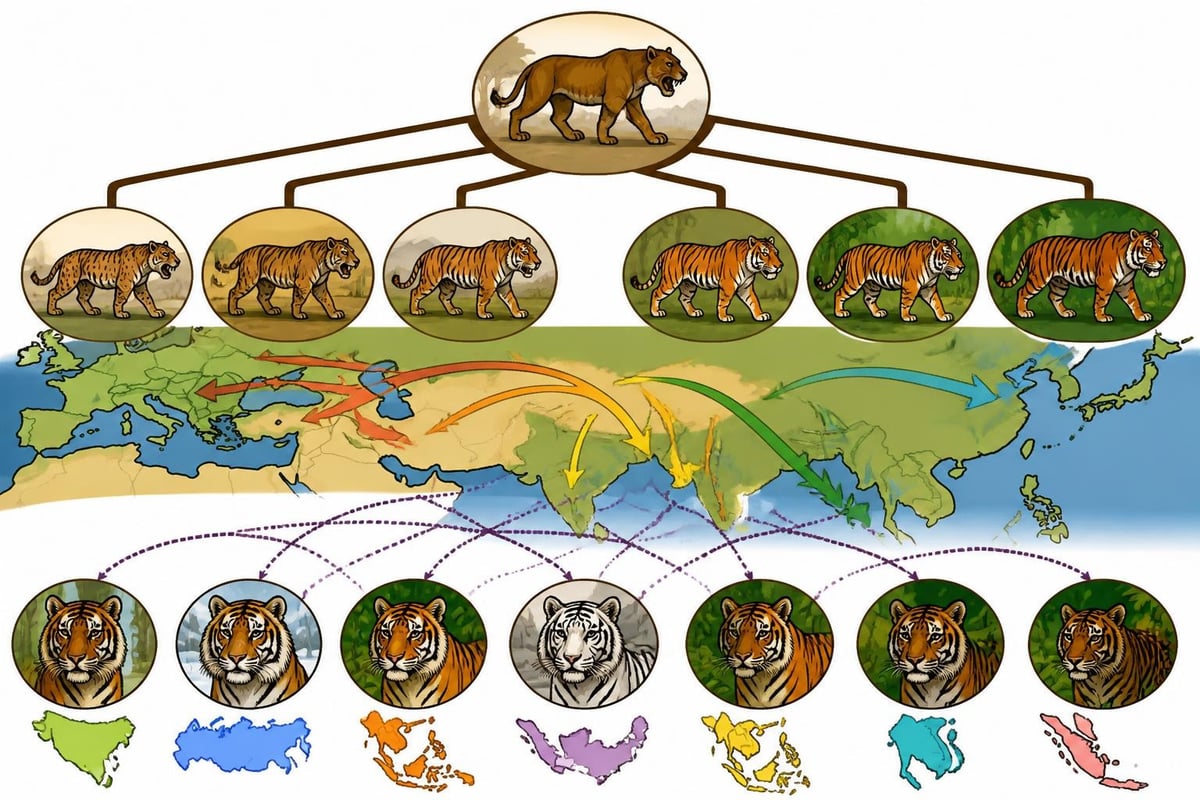 Tiger evolution timeline