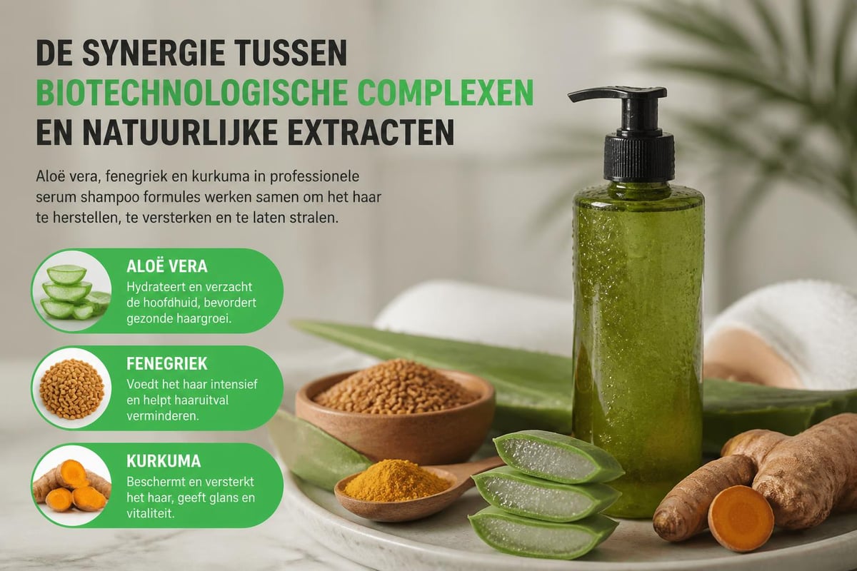 Natuurlijke ingrediënten serum shampoo