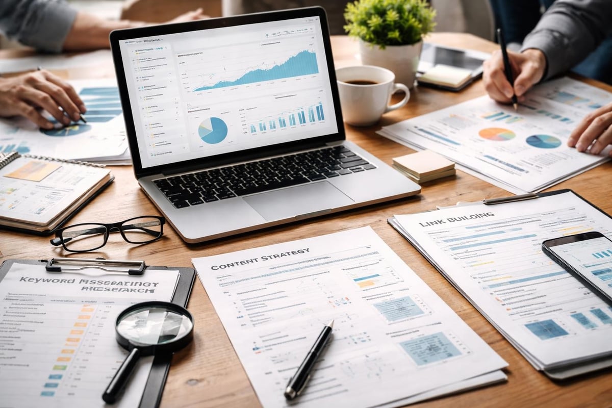 SEO specialist workflow stages