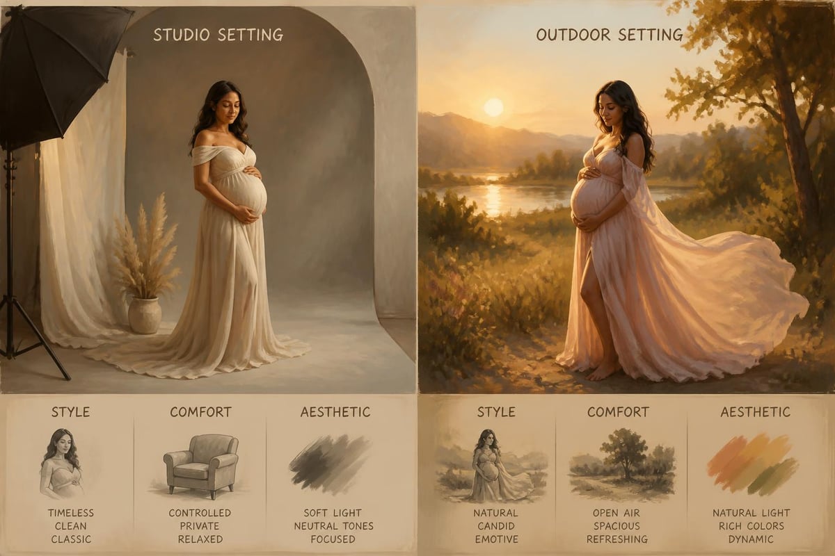 Maternity photography location options