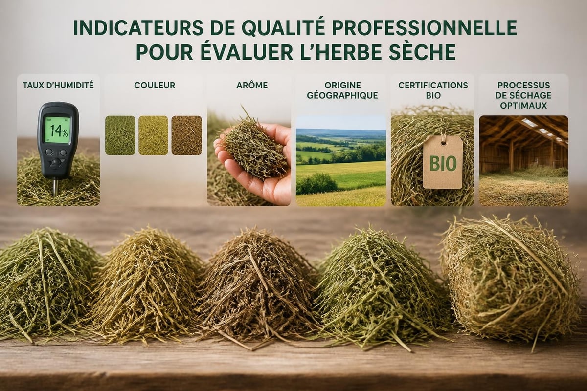 Critères qualité herbe séchée
