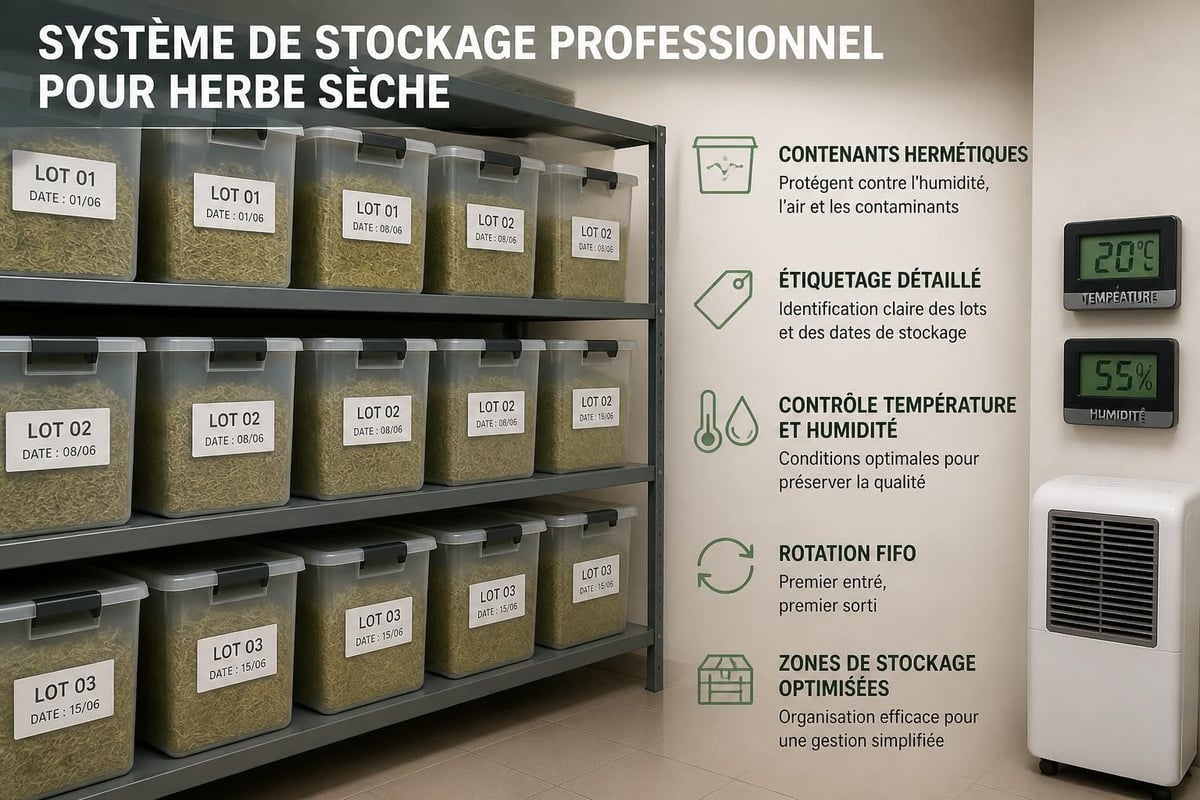 Conservation professionnelle herbes