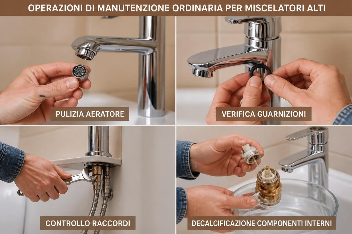 Manutenzione rubinetteria bagno