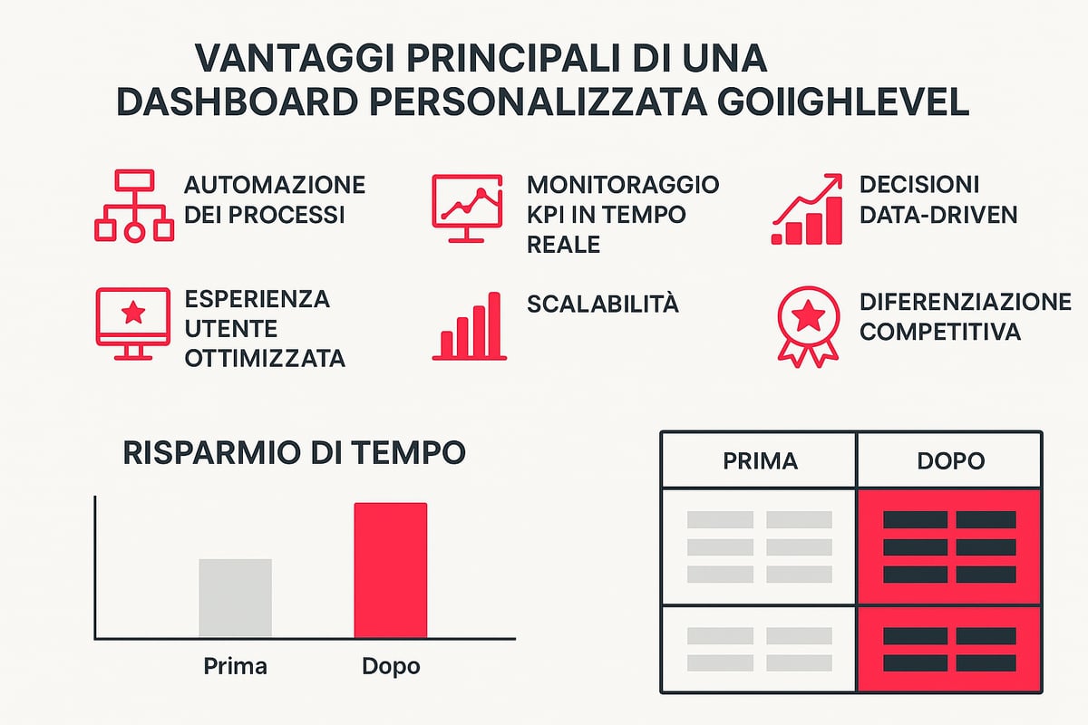 Guida Completa a gohighlevel dashboard personalizzata 2025 6 Vantaggi e benefici di una dashboard GoHighLevel personalizzata