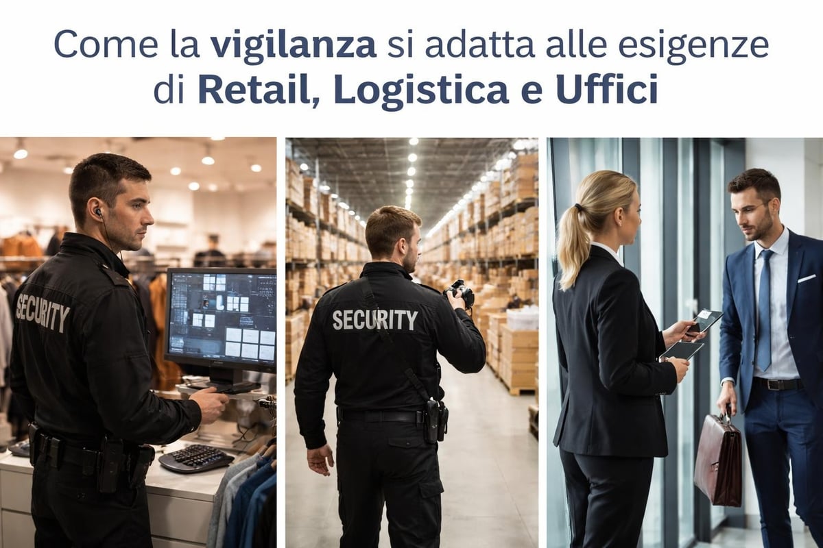 Servizi di vigilanza security differenziati per settore