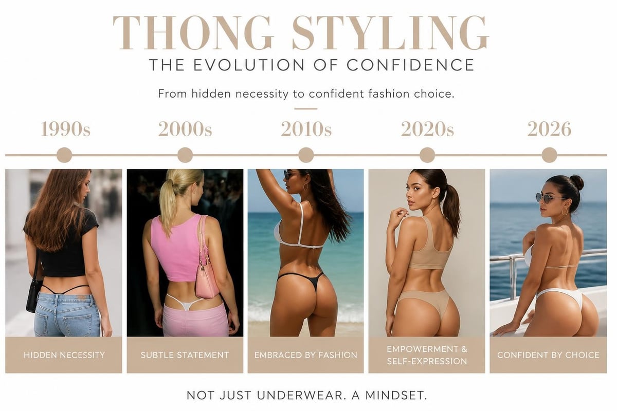 Thong styling evolution timeline