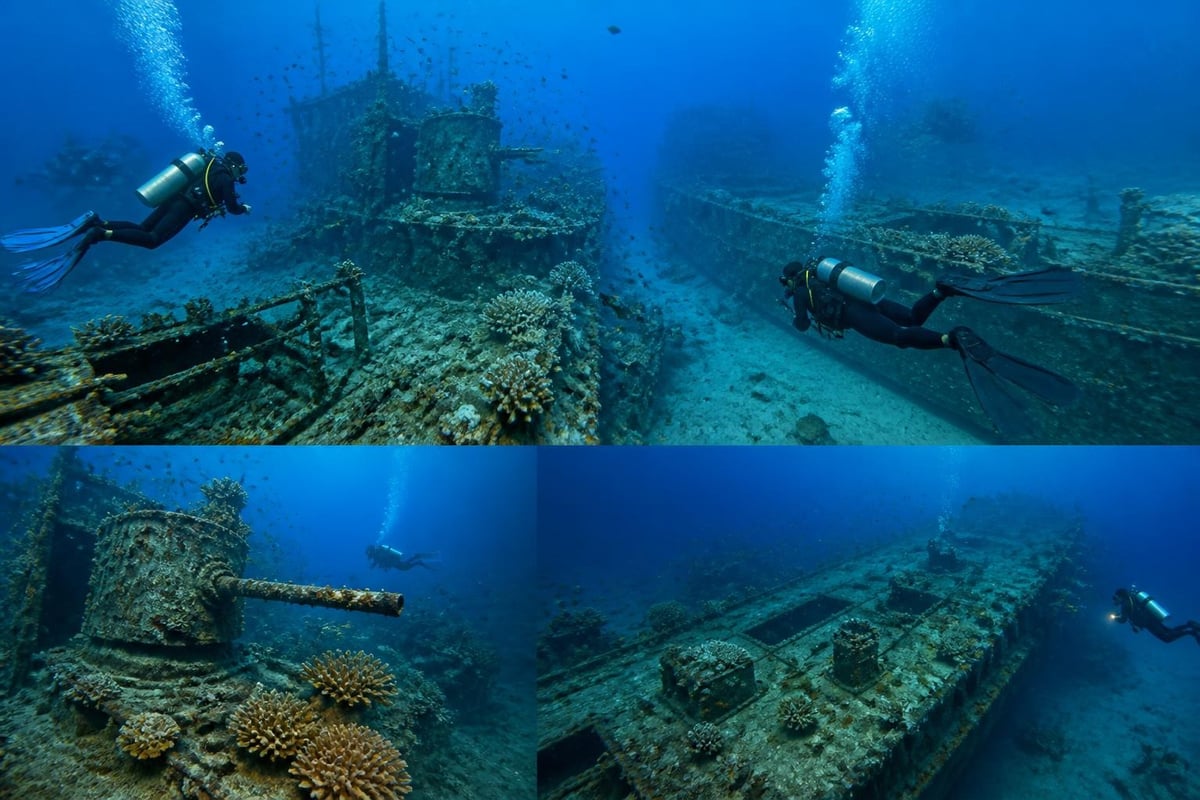 Coron WWII wreck diving sites