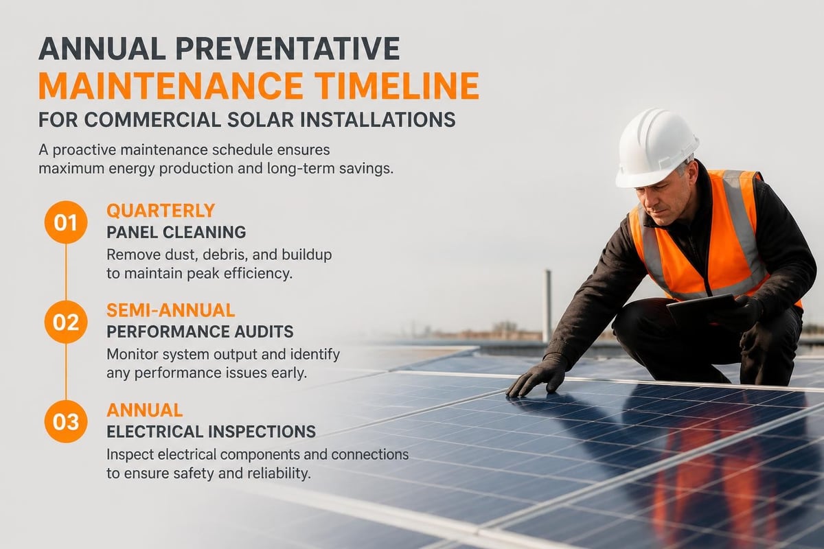 Solar maintenance schedule