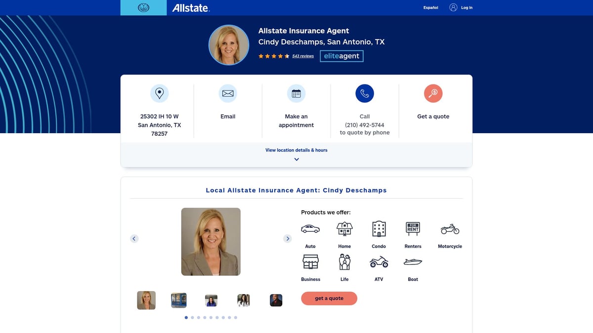 7 Best Insurance Agent San Antonio TX Options for 2026 - Allstate Insurance – Cindy Deschamps