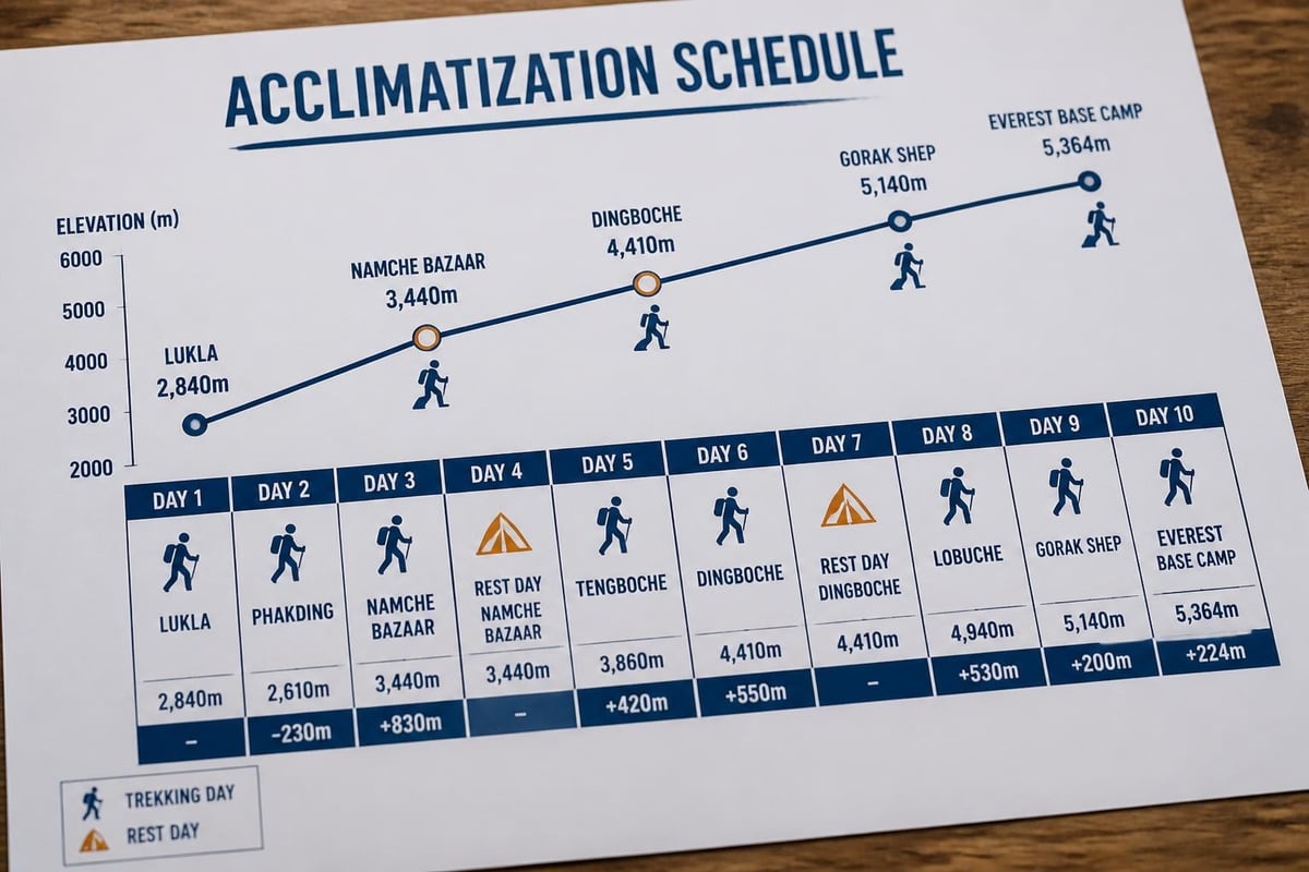 Altitude acclimatization strategy