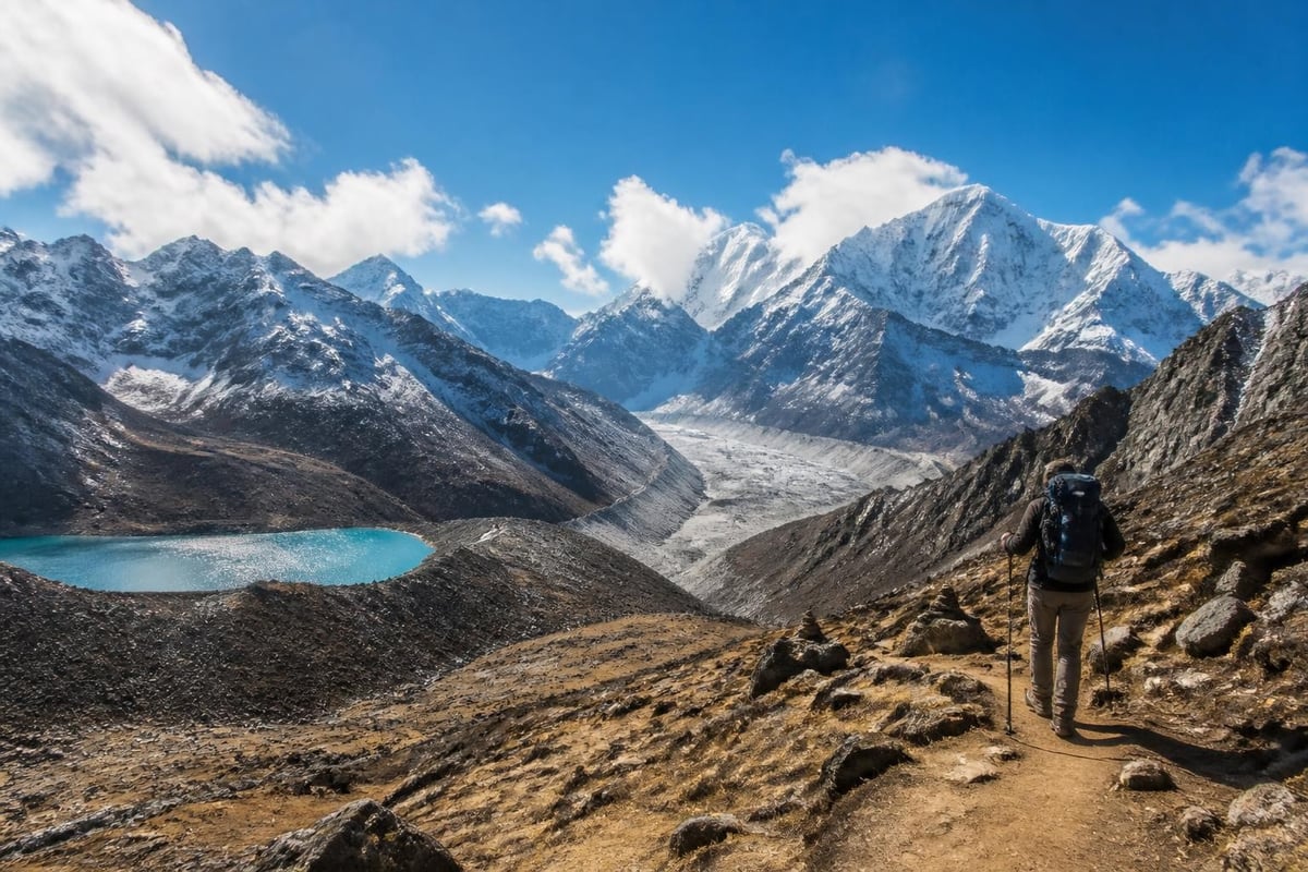 Nepal trekking region map