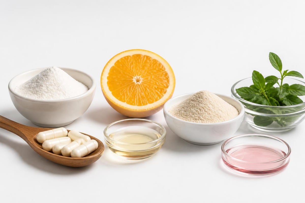 Whitening supplement ingredient synergy