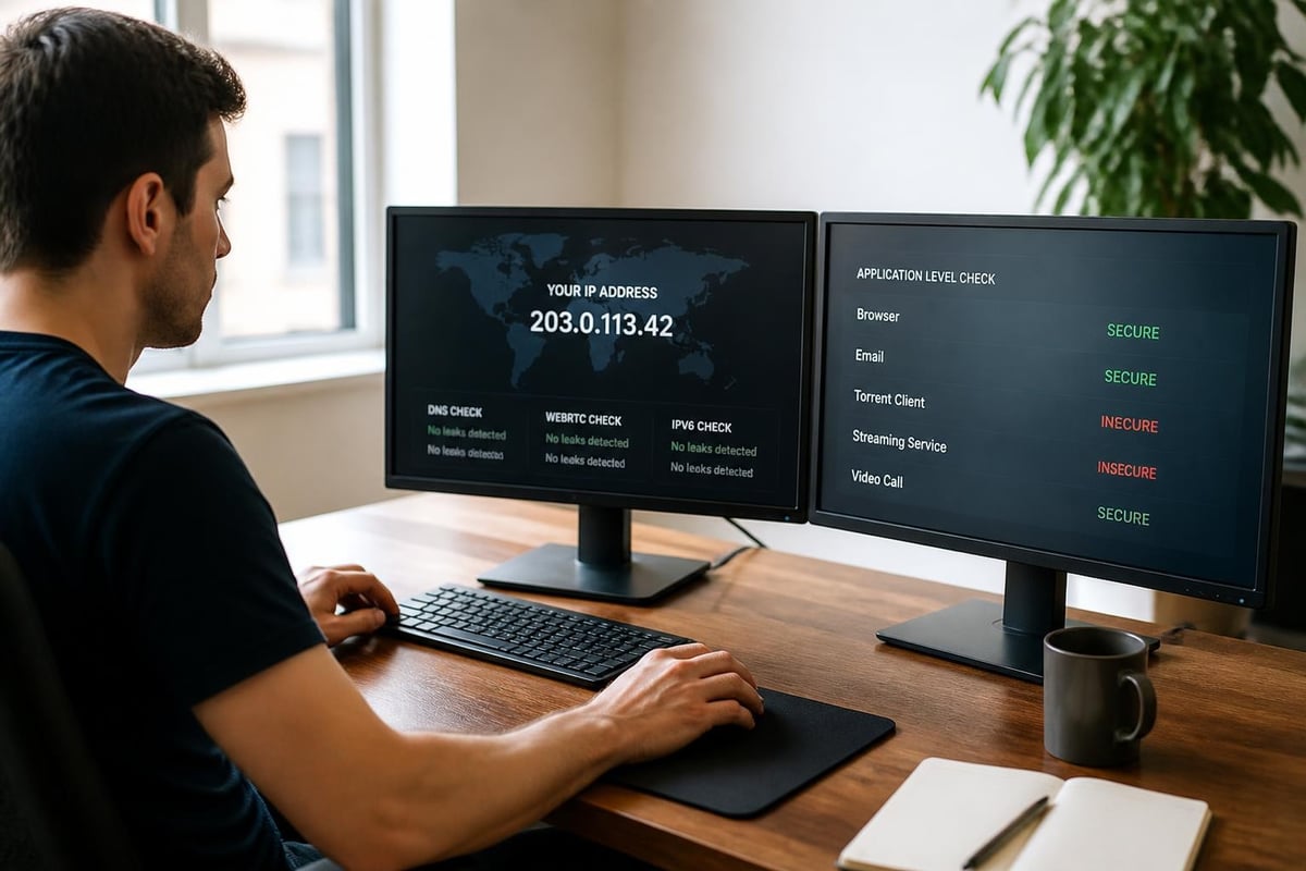 IP leak testing workflow