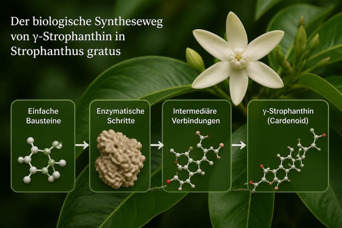 Biosynthese in Strophanthus-Pflanzen