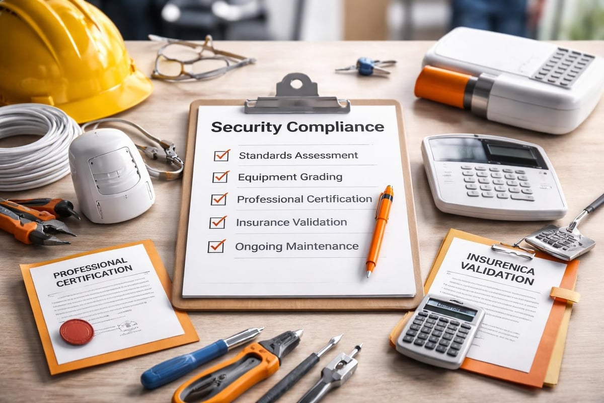 Security installation compliance workflow