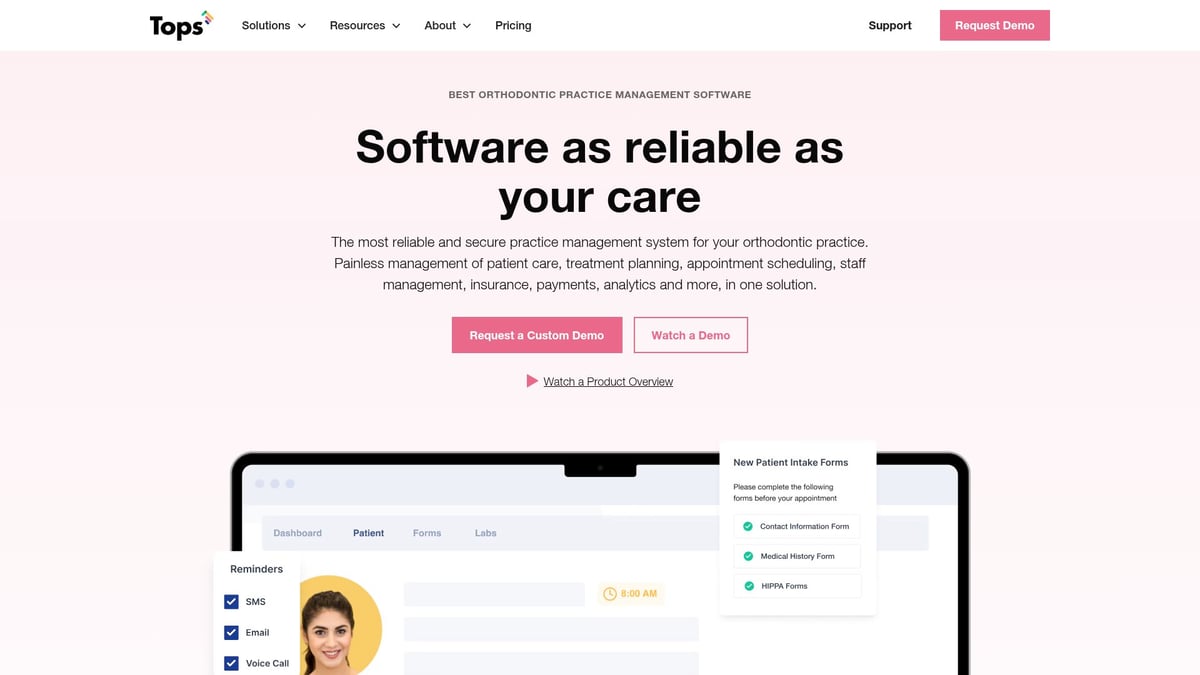 7 Top Orthodontic Practice Management Software in 2026 - topsOrtho Practice Management Software