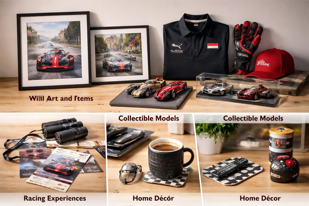 F1 gift categories breakdown