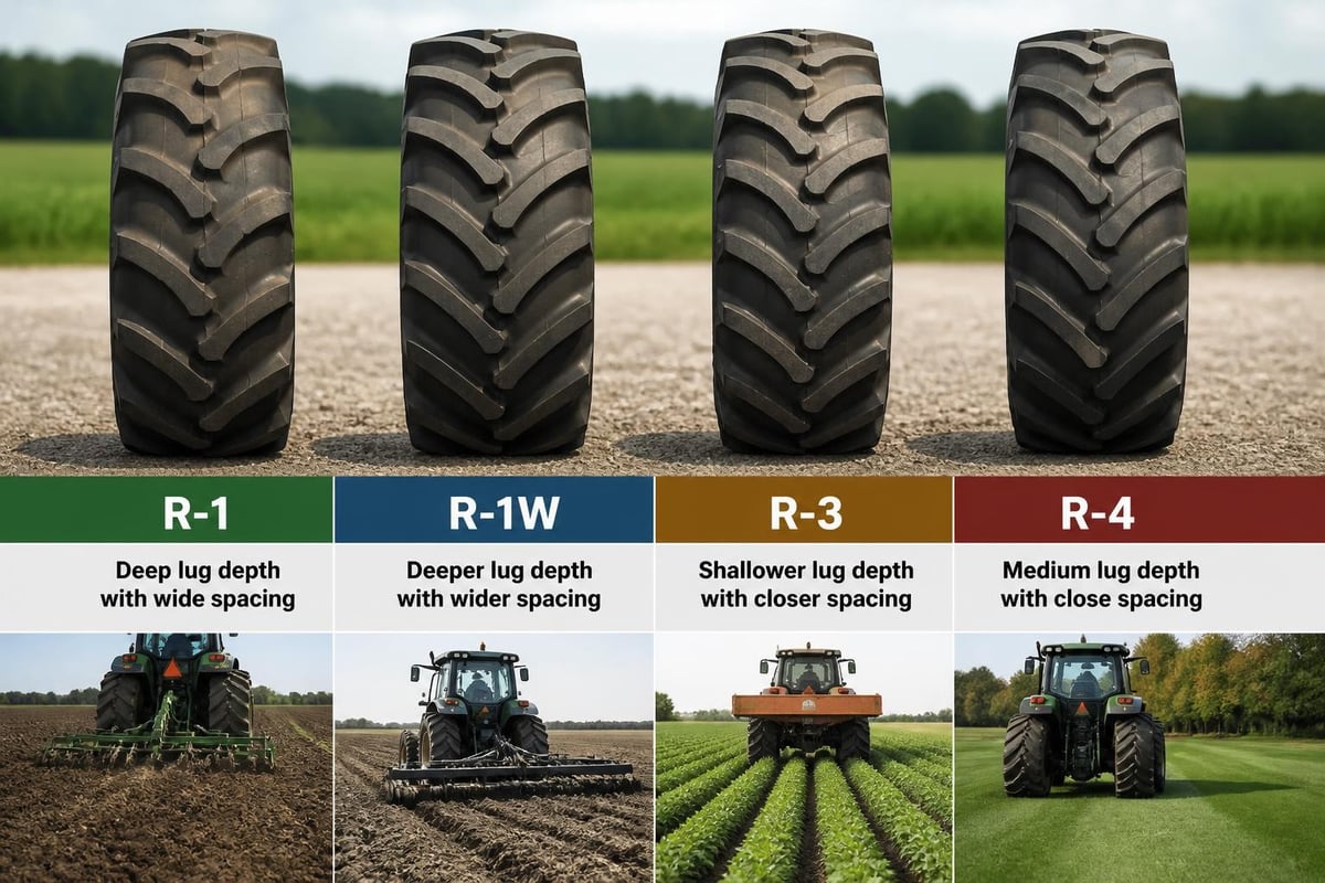 Tractor Tires for Sale: Complete 2026 Buyer's Guide 3 Tread pattern comparison