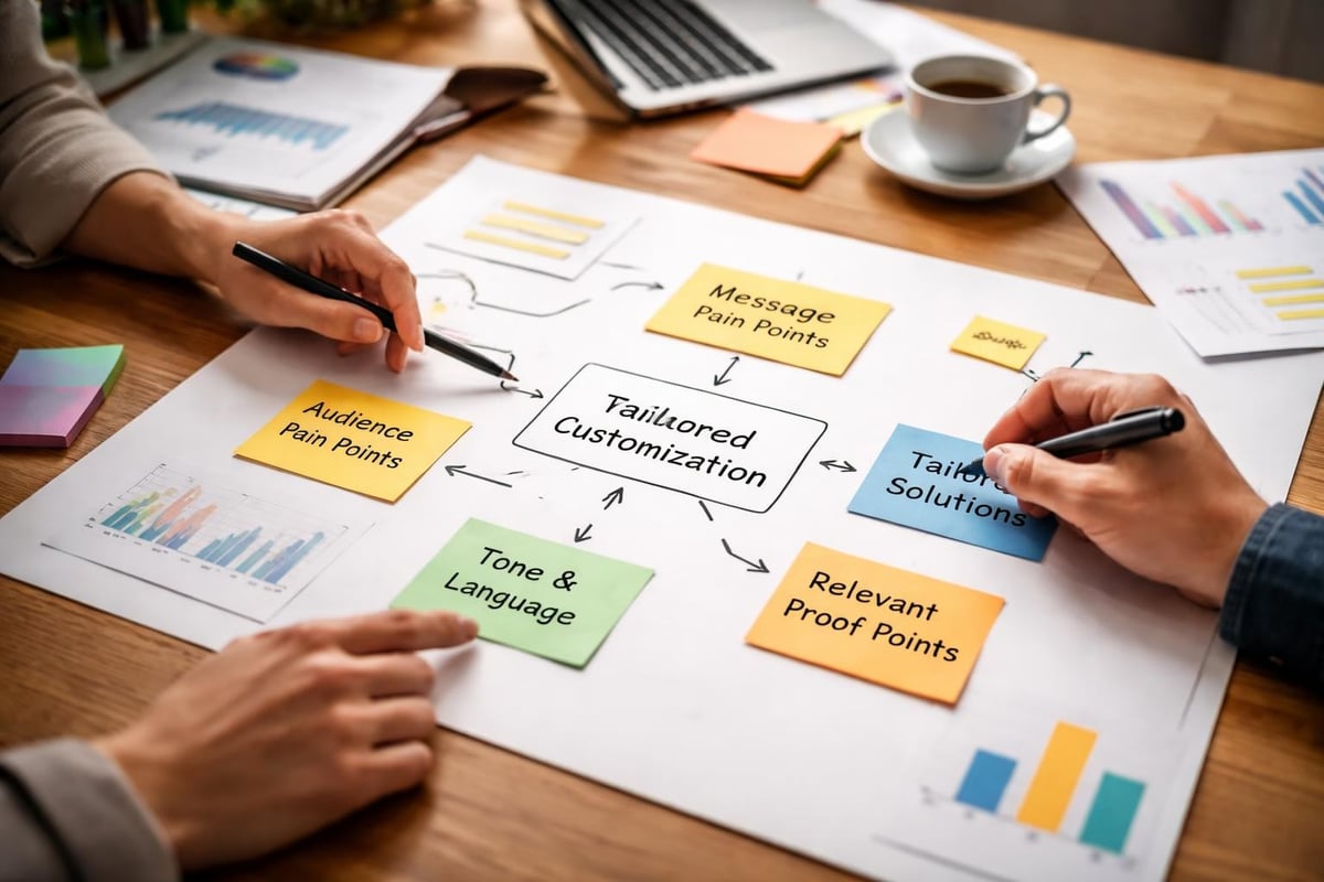 Targeted advertising message framework