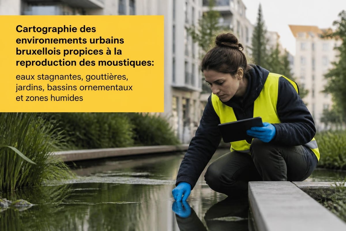 Zones de reproduction des moustiques à Bruxelles