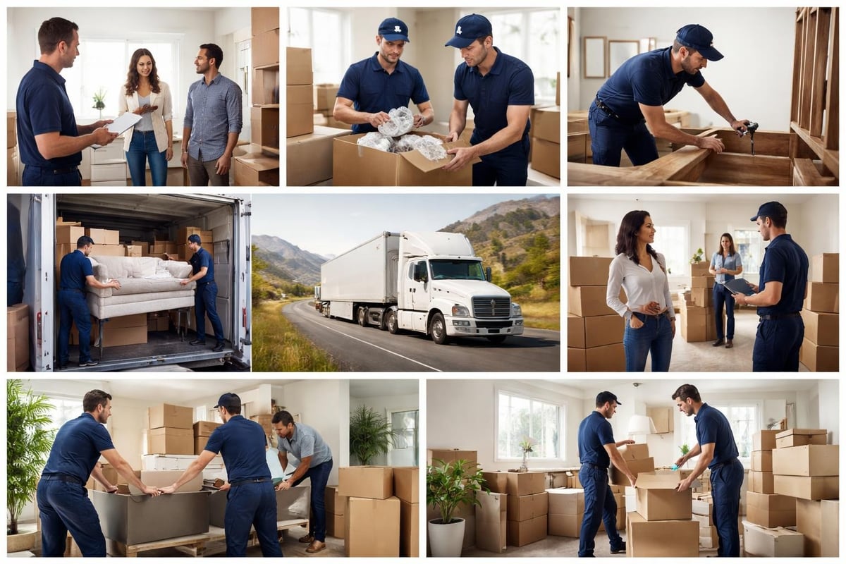 Components of full-service long distance moving