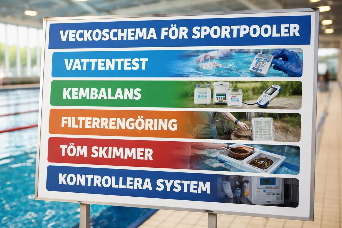 Sport pool underhåll