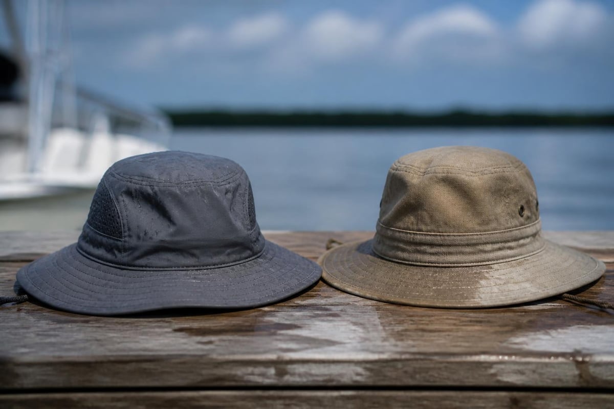 Fishing hat material comparison