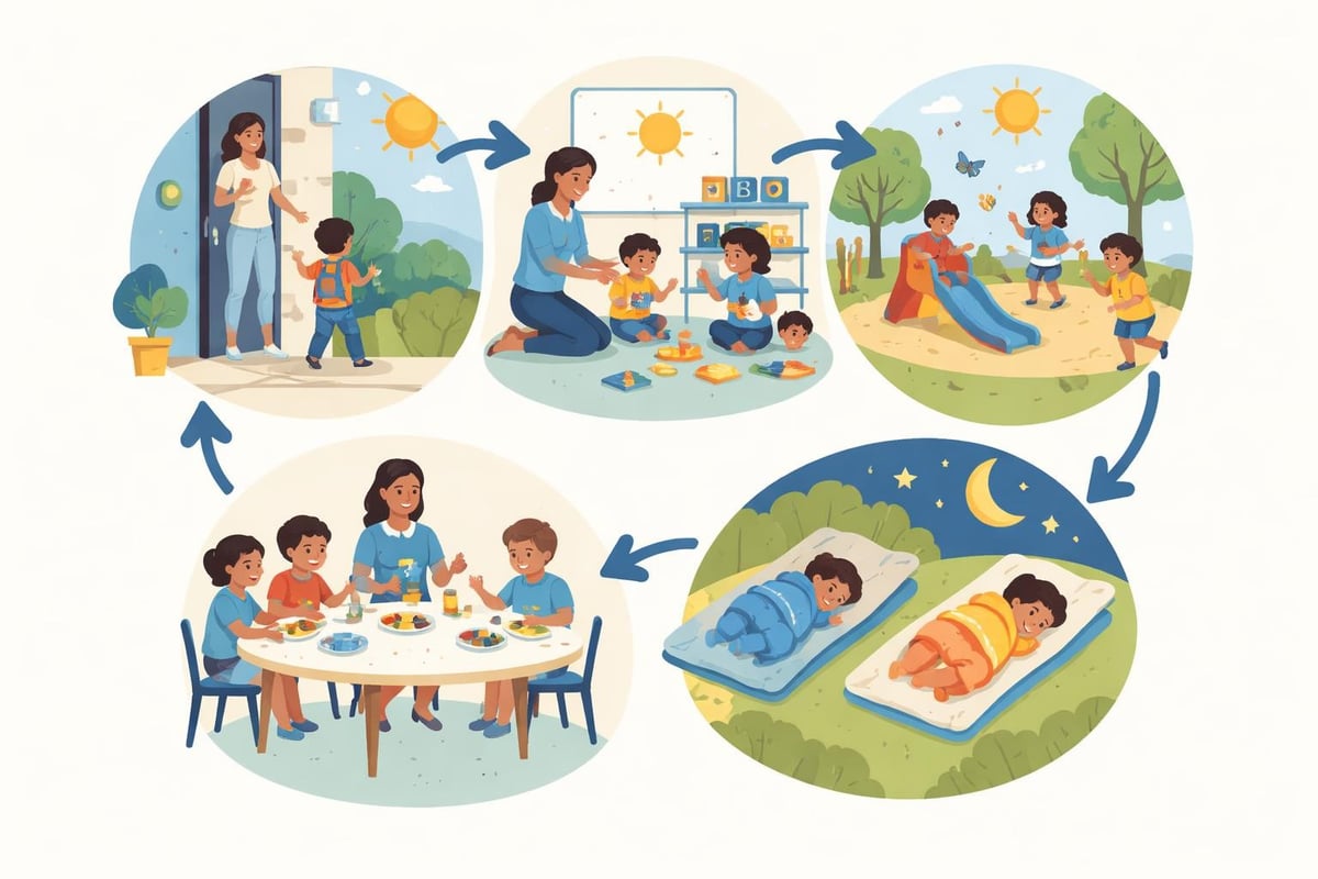 Daily routine in home childcare