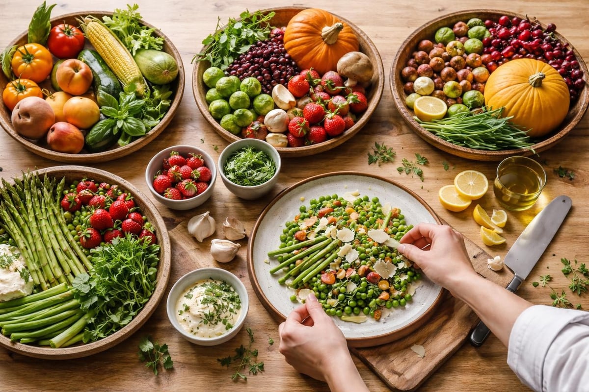 Saisonale Zutaten kombinieren