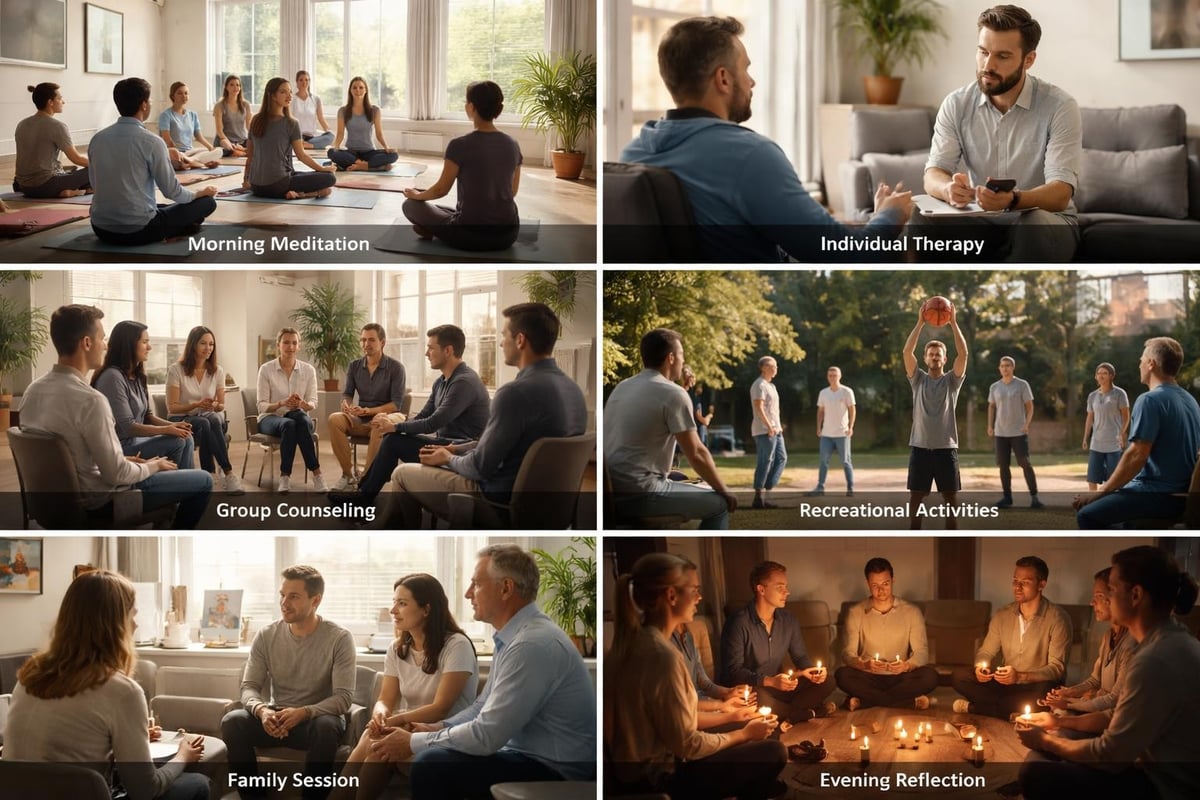 Substance rehab daily schedule