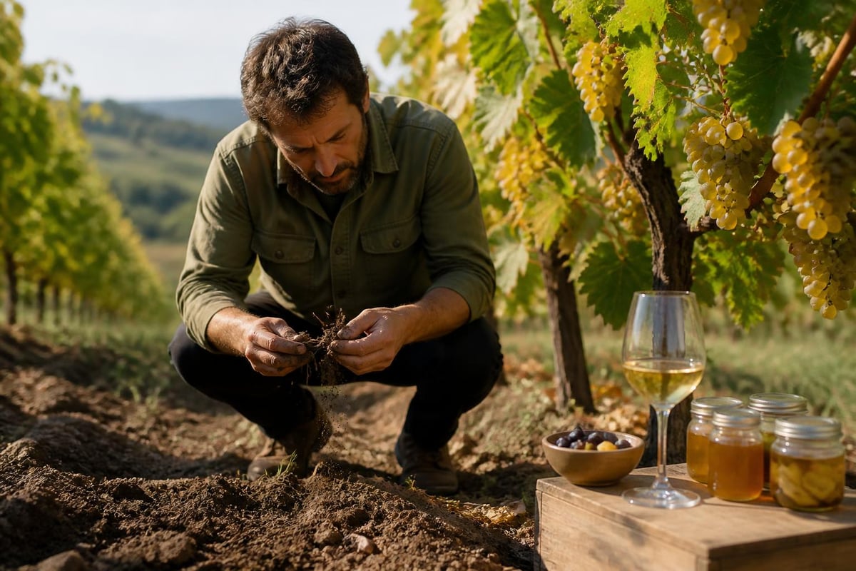 Living vineyard ecosystem