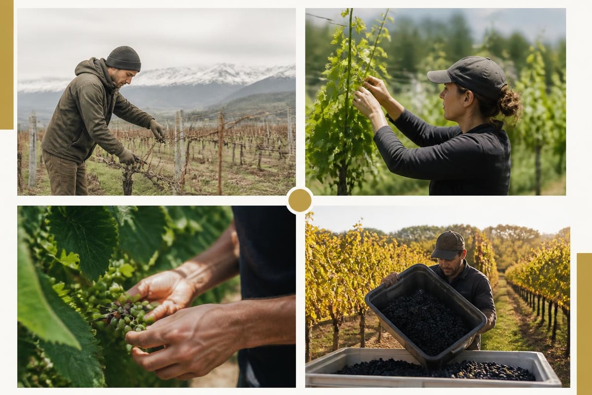 Seasonal vineyard work
