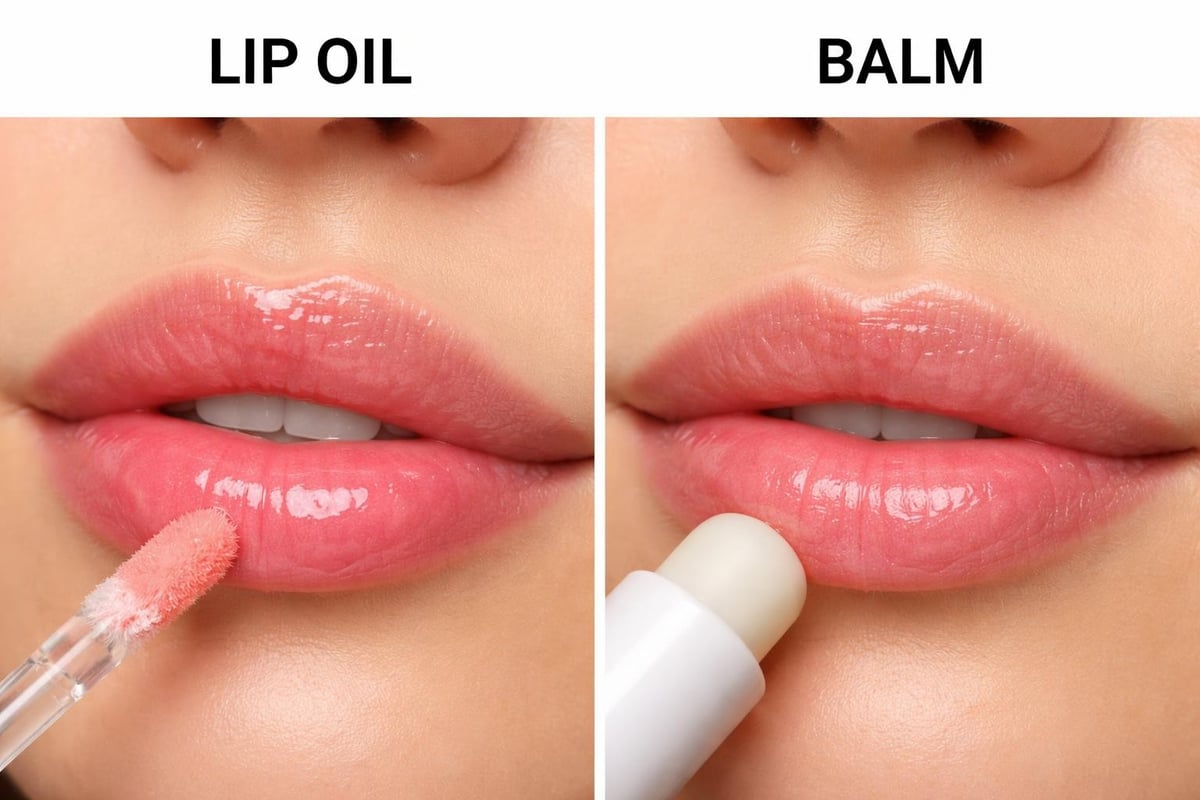 Application technique for lip oil