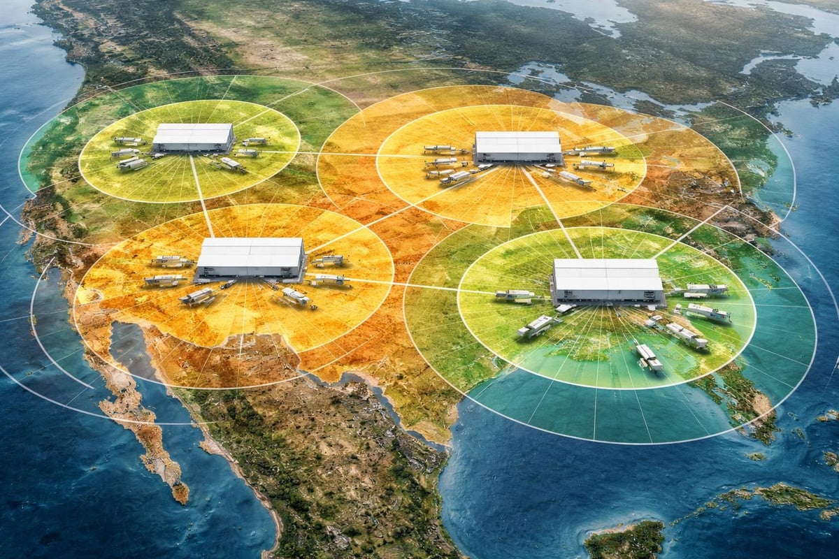 Distribution center location strategy