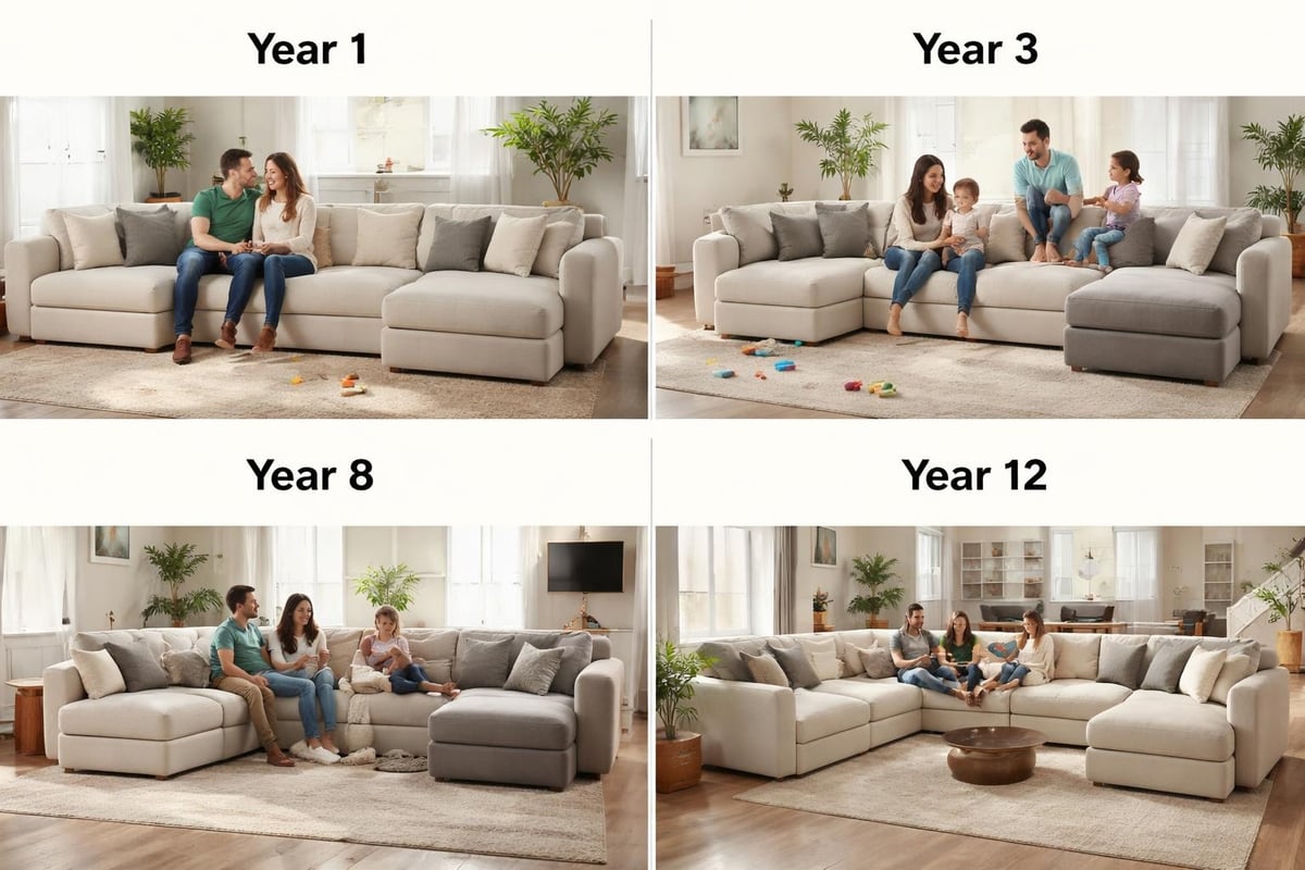 Sustainable modular sofa lifecycle